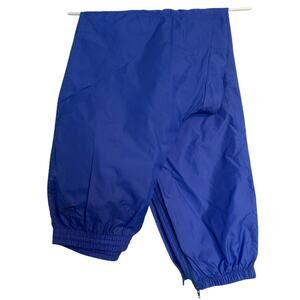 Y2K Nike Women's Bright Blue Monochrome Windbreaker Jogger Pants Medium Nylon